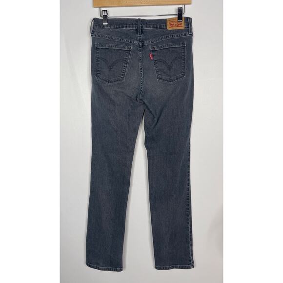 Levis Womens Size 4 Washed Gray 505 Straight Leg Jeans Cotton Stretch - Picture 2 of 10